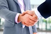 pic of handshake  - handshake isolated on white background - JPG 