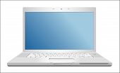 image of laptop  - Realistic laptop isolated on background - JPG 
