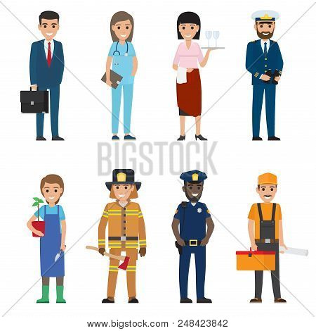 professions people vector icons