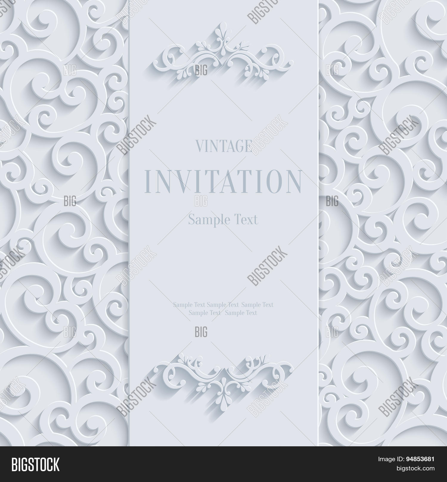 vintage invitation