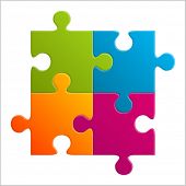 foto of puzzle  - Puzzle vector illustration - JPG 