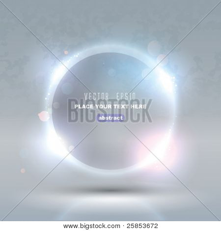 Picture or Photo of Vector Glass Glossy Sphere. Abstract Background