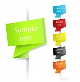 foto of futuristic  - Paper origami speech bubble - JPG 