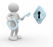 stock photo of gap  - 3d people  - JPG 