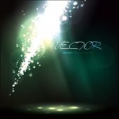 stock photo of future technology  - Vector Abstract Background with Light Rays - JPG 