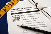 stock photo of home  - Checklist from the Real Estate Inspection Report - JPG 