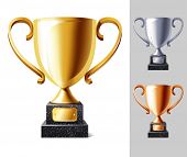 foto of competition  - vector illustration of Trophy cup - JPG 