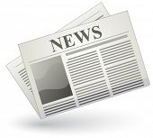 stock photo of newspaper  - Vector newspaper icon - JPG 