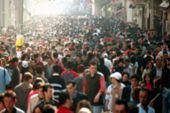 picture of rush  - an image of people walking in rush hour - JPG 