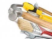 pic of construction  - construction tools isolated on white background - JPG 