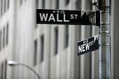 stock photo of wall street  - wall st - JPG 