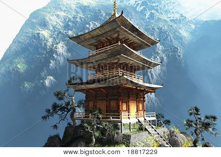Stock photo : Buddhist Zen Temple Stock photo : Buddhist Zen Temple