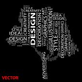 foto of art  - Vector eps concept or conceptual abstract tree shape isolated on white background as metaphor to design - JPG 