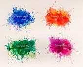 pic of holidays  - Collection of colorful abstract watercolor backgrounds - JPG 