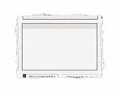 foto of newspaper  - Piece of paper with advertisement space torn out from newspaper - JPG 