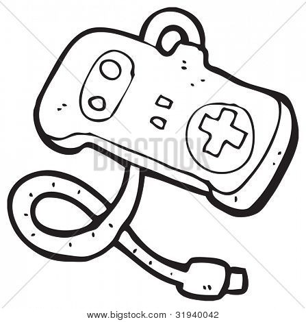 games console cartoon