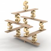 stock photo of teeter  - Financial balance - JPG 