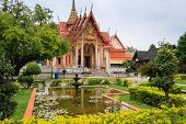 picture of religion  - The Wat Chalong temple In Phuket Thailand - JPG 