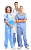 foto of medical doctors  - Smiling medical doctors with stethoscope - JPG 