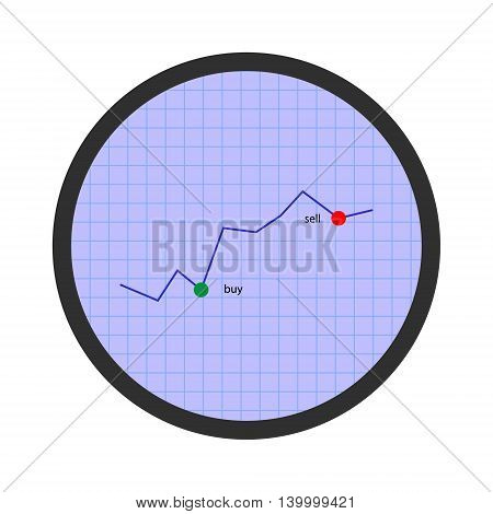Forex chart vector