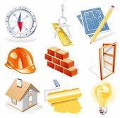 image of construction  - Vector architecture detailed icon set - JPG 