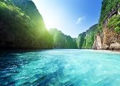 stock photo of nature  - bay at Phi phi island in Thailand - JPG 