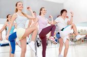 image of health  - Active young people in the gym - JPG 