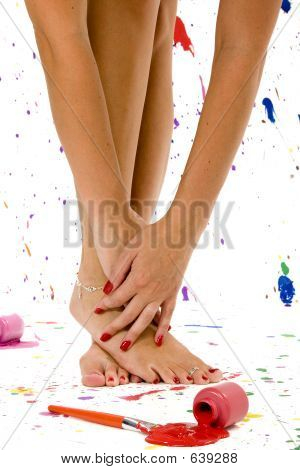 Sexy Feet And Hands | Stock photo. download preview Sexy Feet And Hands | Stock photo. download preview