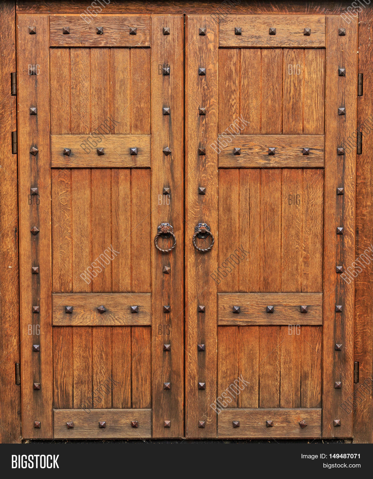Medieval Oak Door, Gothic Style, Image & Photo | Bigstock