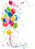 picture of objects  - party balloons with space for text - JPG 