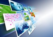 picture of internet  - Television and internet production technology concept - JPG 