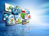 image of technology  - Television and internet production technology concept - JPG 