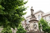 foto of da-vinci  - Leonardo da Vinci monument in Milan Italy - JPG 