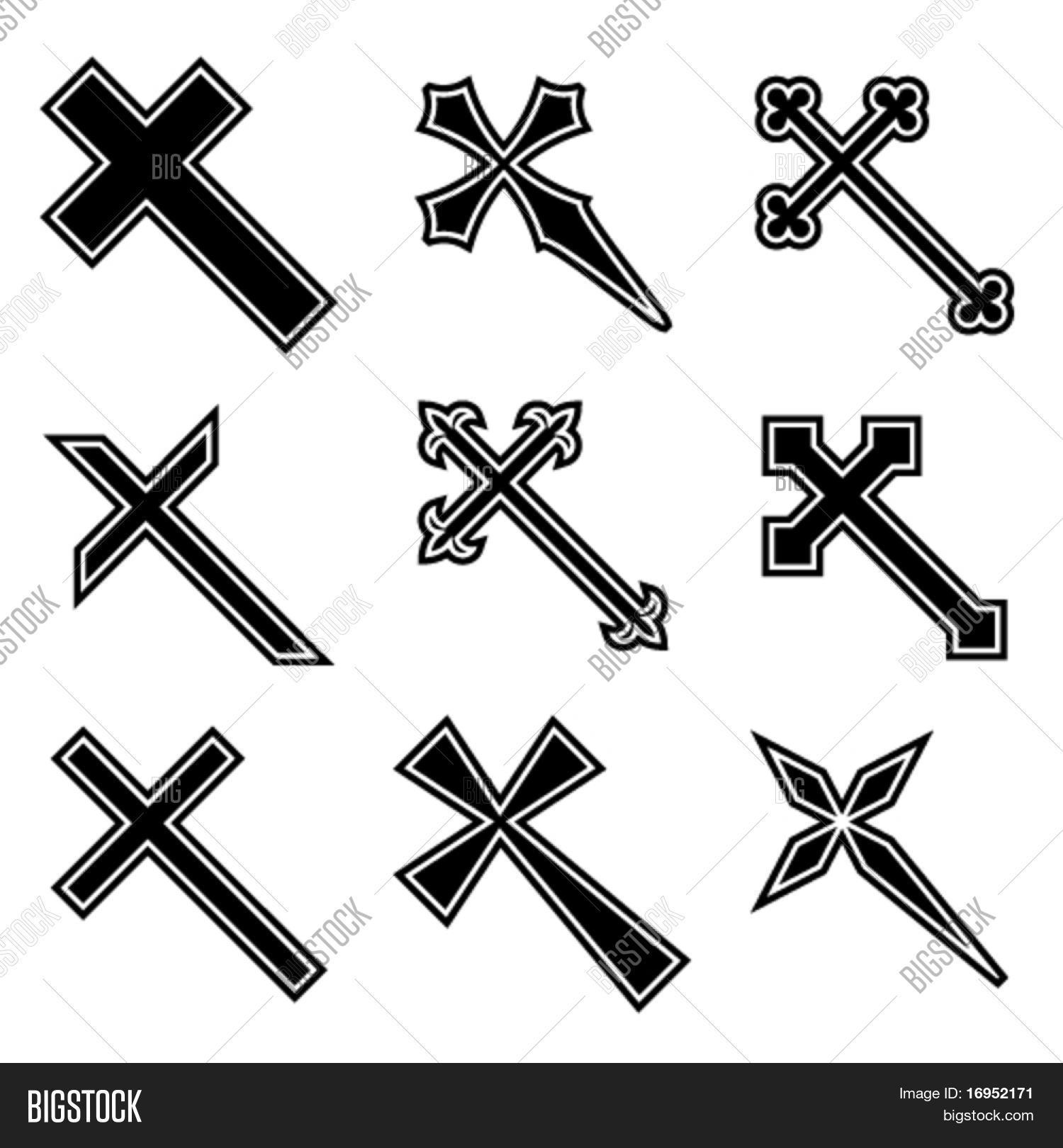 Vector christian crosses Stock Vector & Stock Photos Bigstock