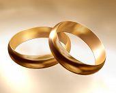image of mac  - two golden wedding rings - JPG 