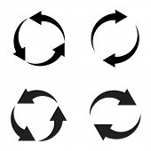 stock photo of merge  - vector reload arrows - JPG 