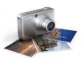 picture of  photo  - Photo camera with photos - JPG 