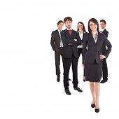 pic of business  - Group of business people isolated on white - JPG 