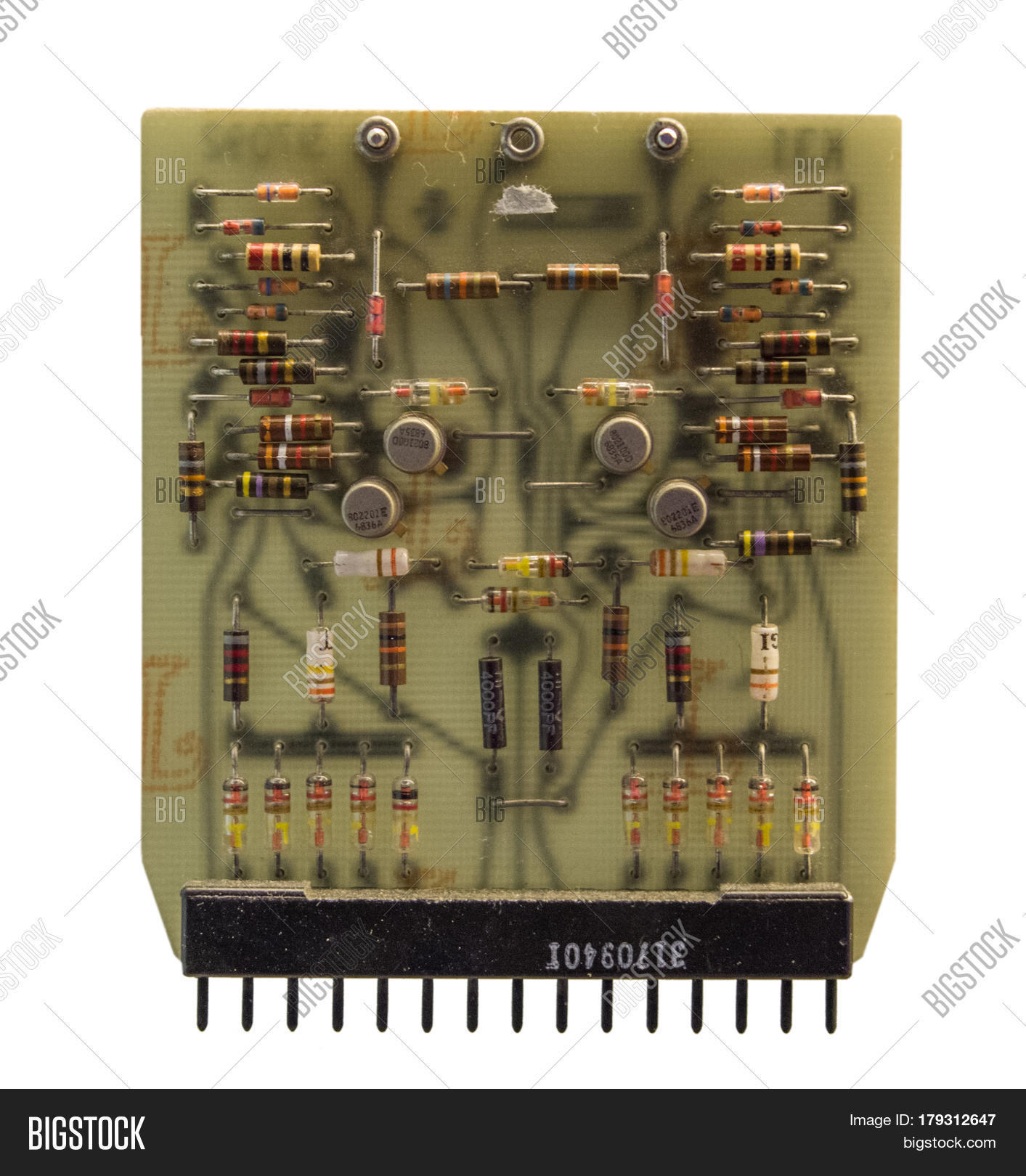 Old Transistors Computer Chip On Image & Photo Bigstock