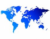 stock photo of map  - an unfolded map of the world - JPG 