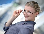 stock photo of business people  - beautiful business woman - JPG 