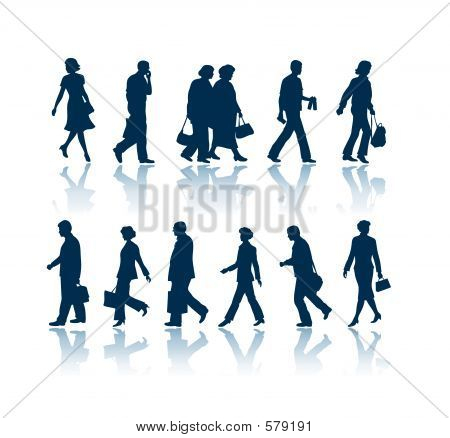 clip art people walking