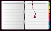image of notebook  - Vector Realistic Notebook isolated on white background - JPG 