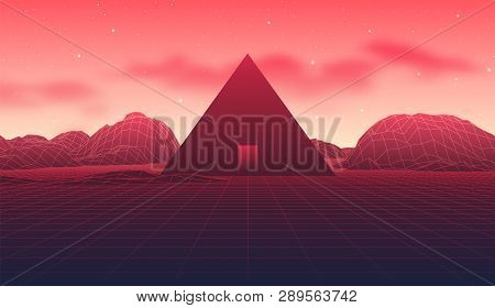 Poster: Ancient Mysterious Pyramid In 80s