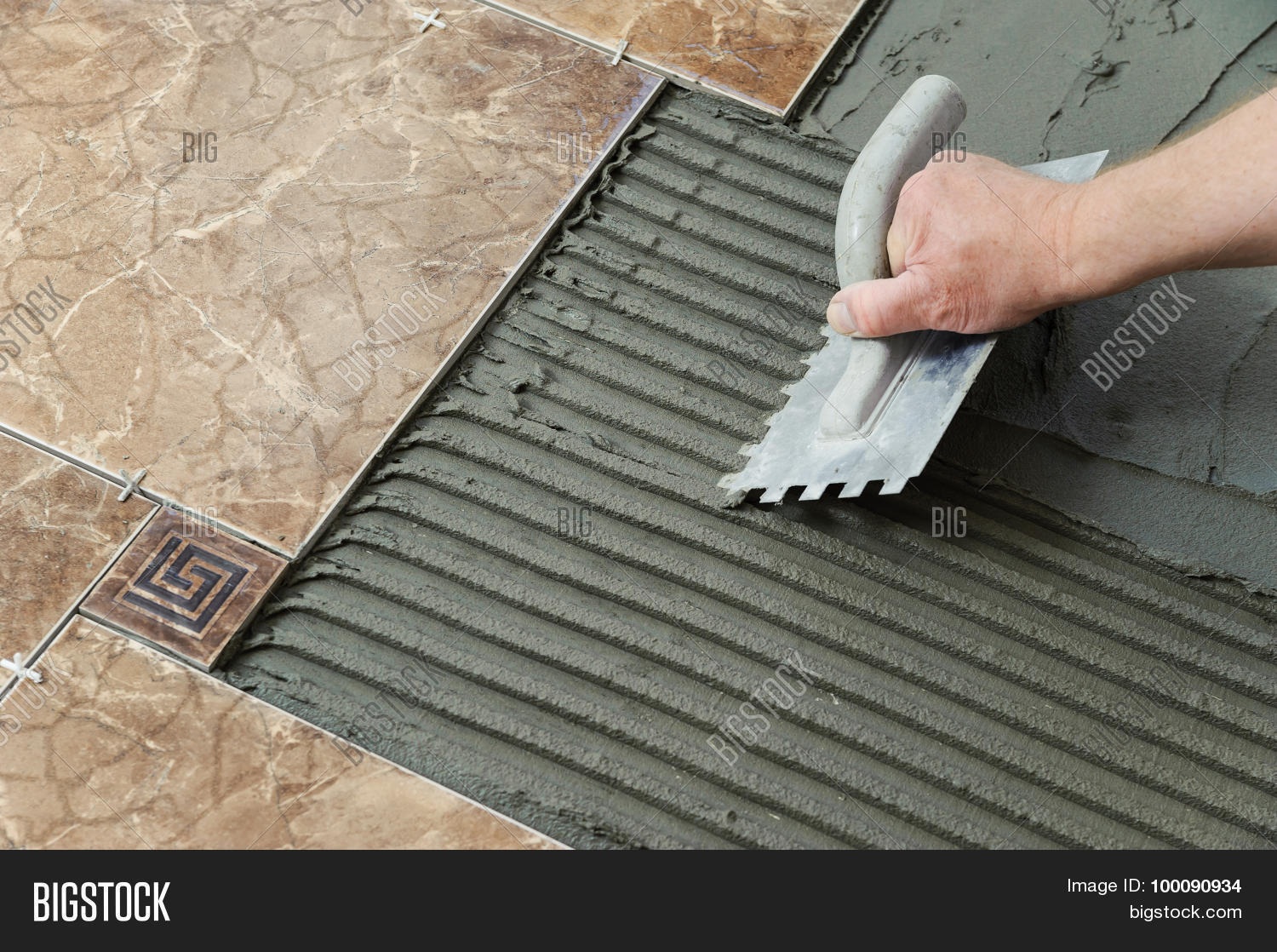 Laying Tiles Image Photo Free Trial Bigstock