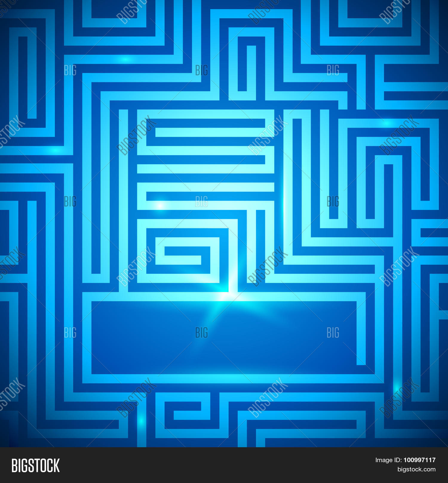 Maze Bright Light Vector Photo Free Trial Bigstock