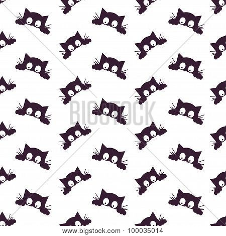 Happy Halloween Background. Seamless pattern. Vector illustration. Collection of seamless patterns i