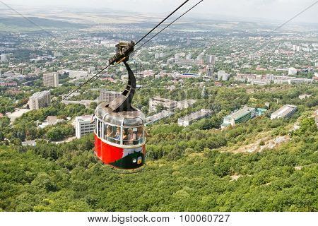 Old Cable Car On Mount Mashuk