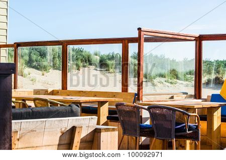 In The Restaurant On The Beach
