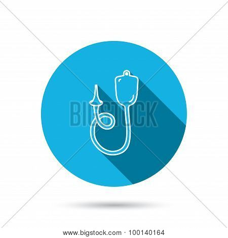 Enema icon. Medical clyster sign.